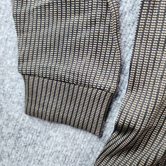 Jhane Barnes Large Long Sleeve Thin Sweater Pullover Mens Black Brown Silk Blend - Picture 4 of 8